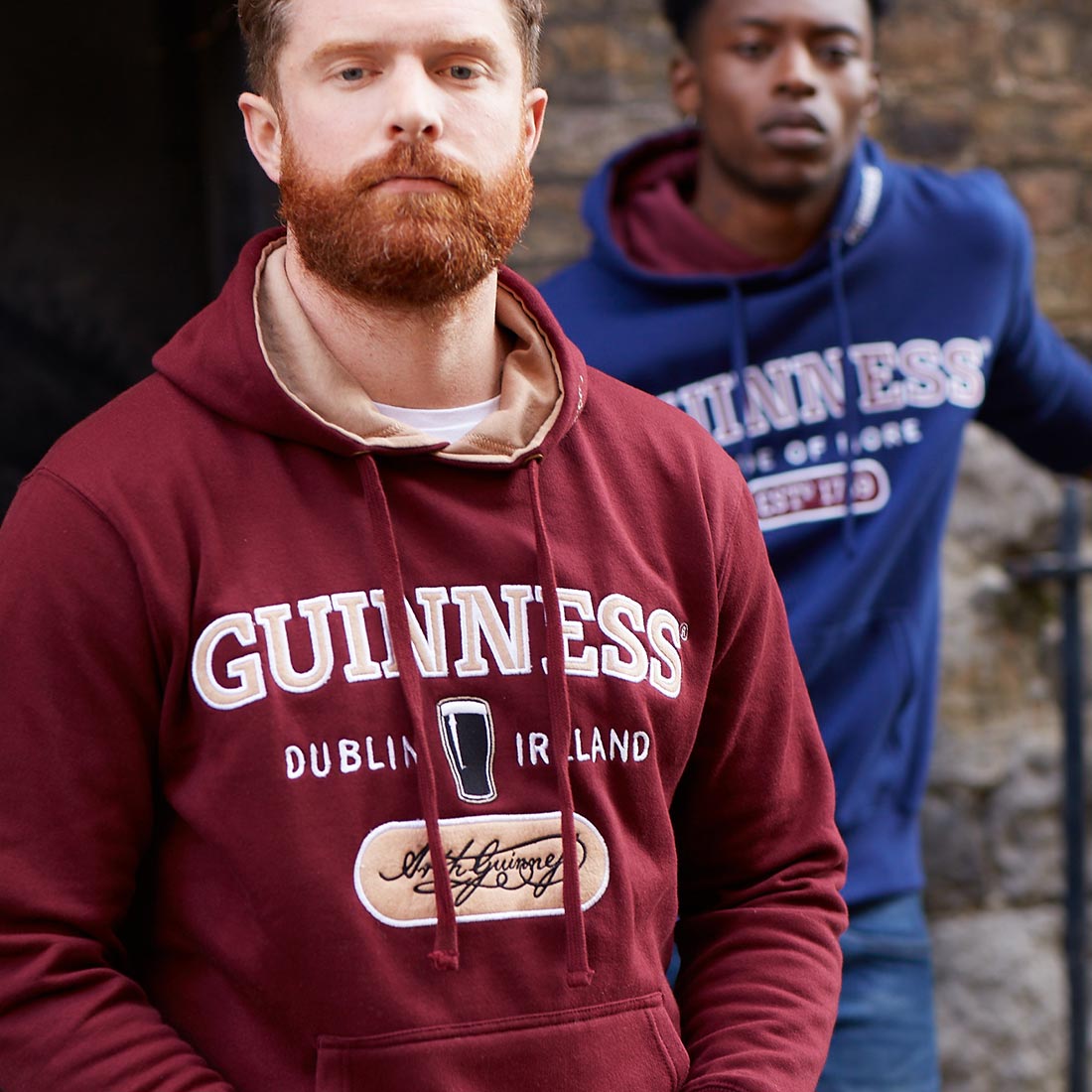 Guinness Signature Burgundy Hooded Sweatshirt