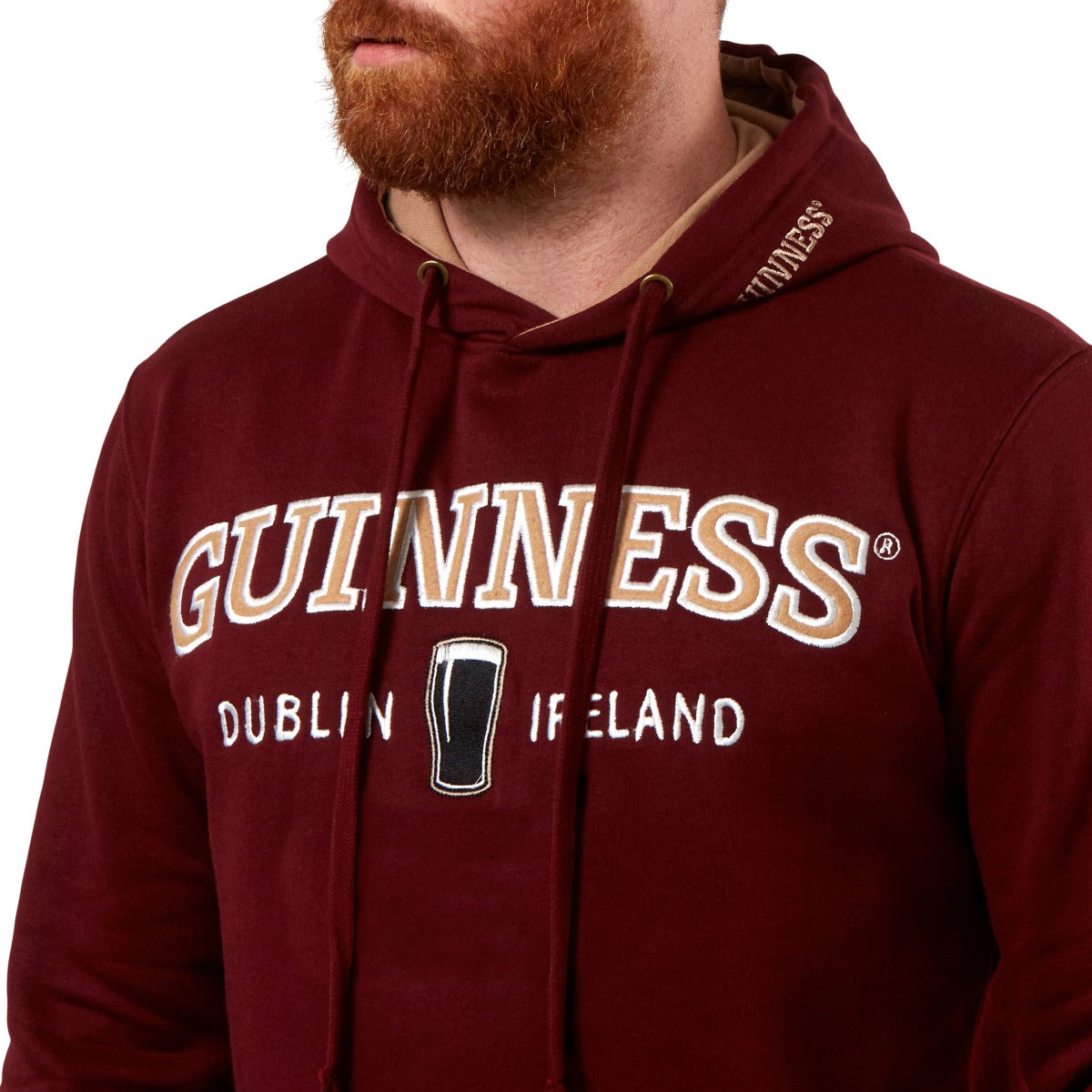 Guinness Signature Burgundy Hooded Sweatshirt