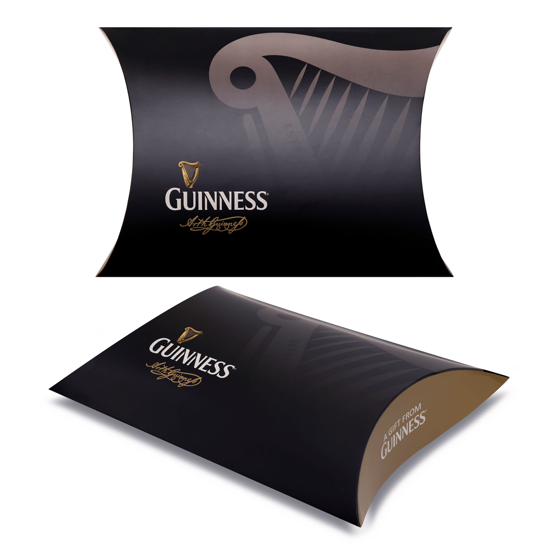 Guinness Indulgence Gift Box packaging design.