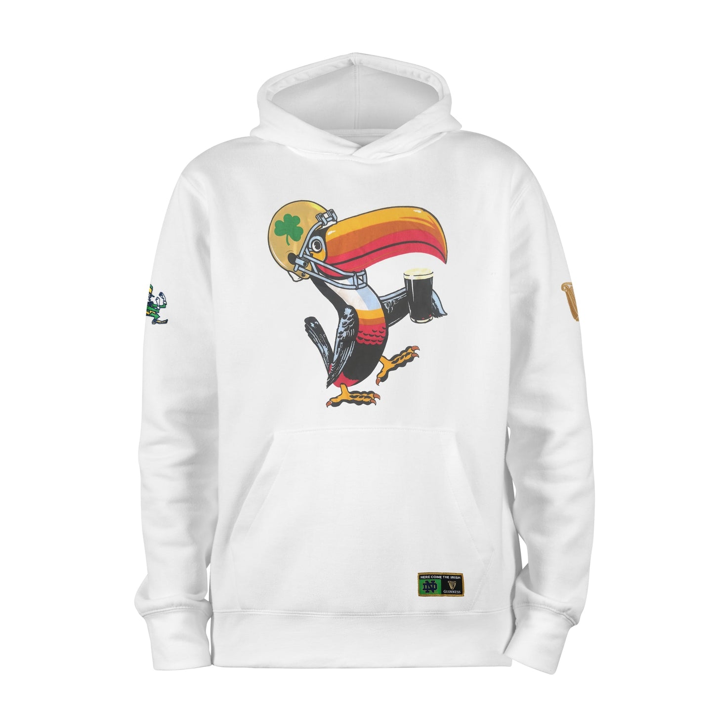 Guinness Notre Dame Helmet Hoodie White