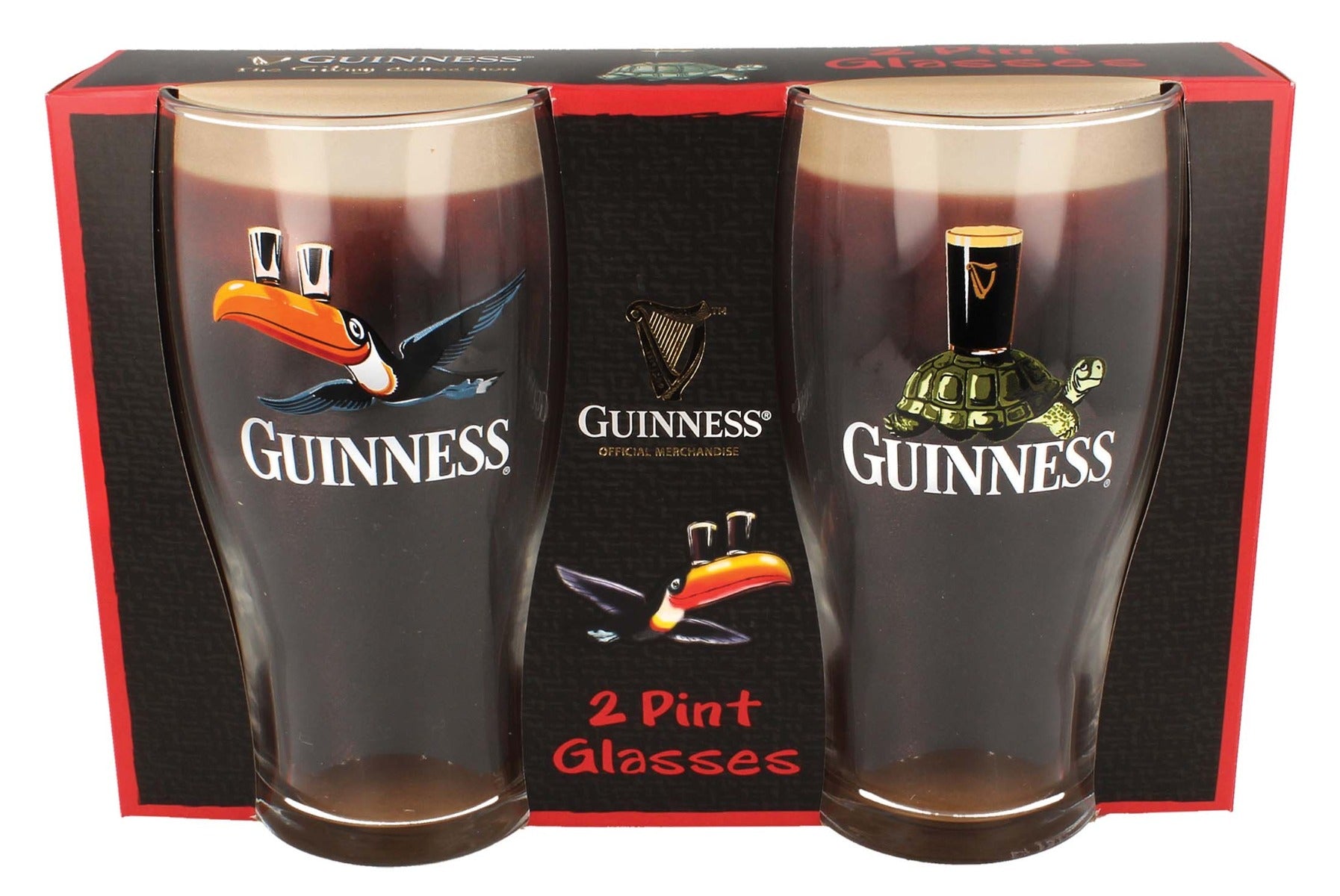 GUINNESS GILROY COLLECTION PINT GLASSES (2pk) - Irish Crossroads