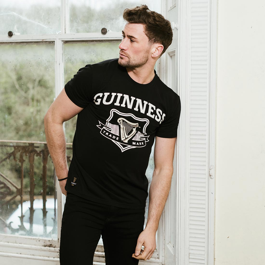 Guinness Signature Black Trademark Label Tee