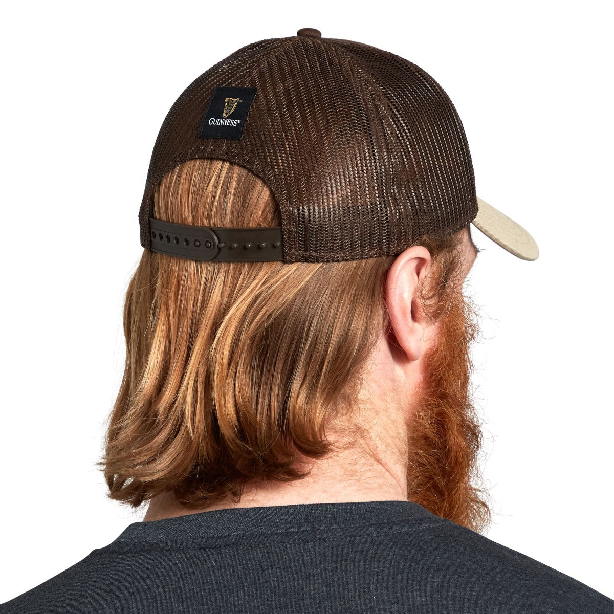 Guinness Trucker Premium Brown with Embroidered Patch Cap