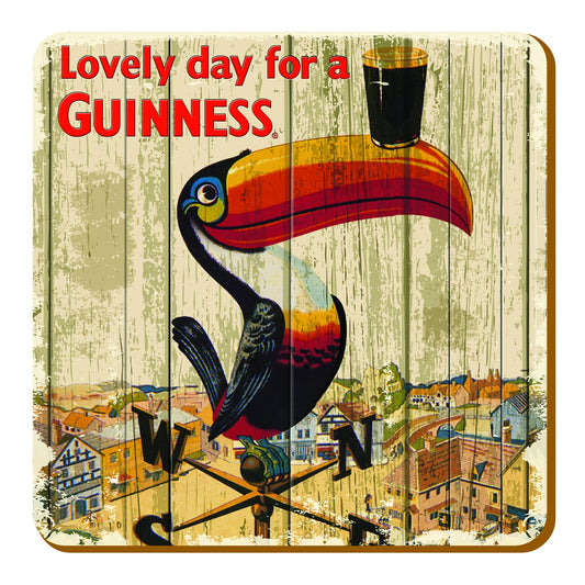 Lovely day for a Guinness Nostalgic Coaster - Toucan Weathervane.