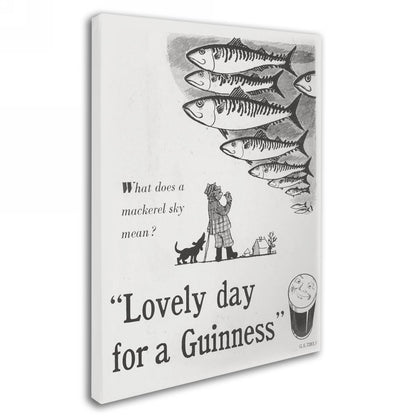 Lovely day for a Guinness - a Guinness Brewery 'Lovely Day For A Guinness V' Canvas Art.