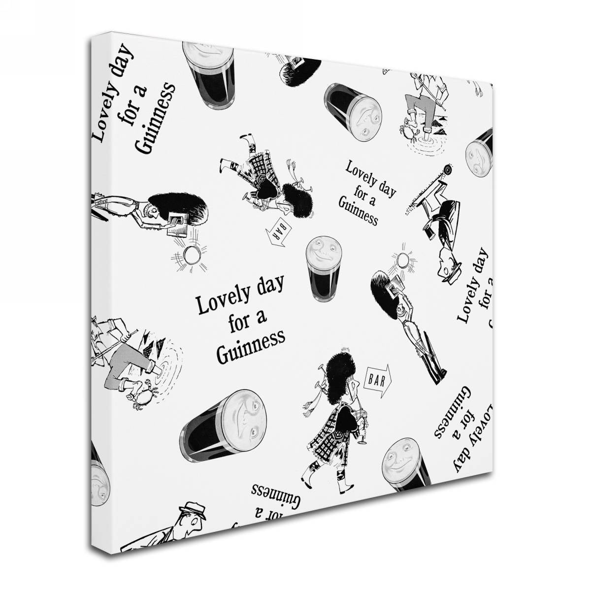 Guinness Brewery 'Lovely Day For A Guinness VII' Canvas Art