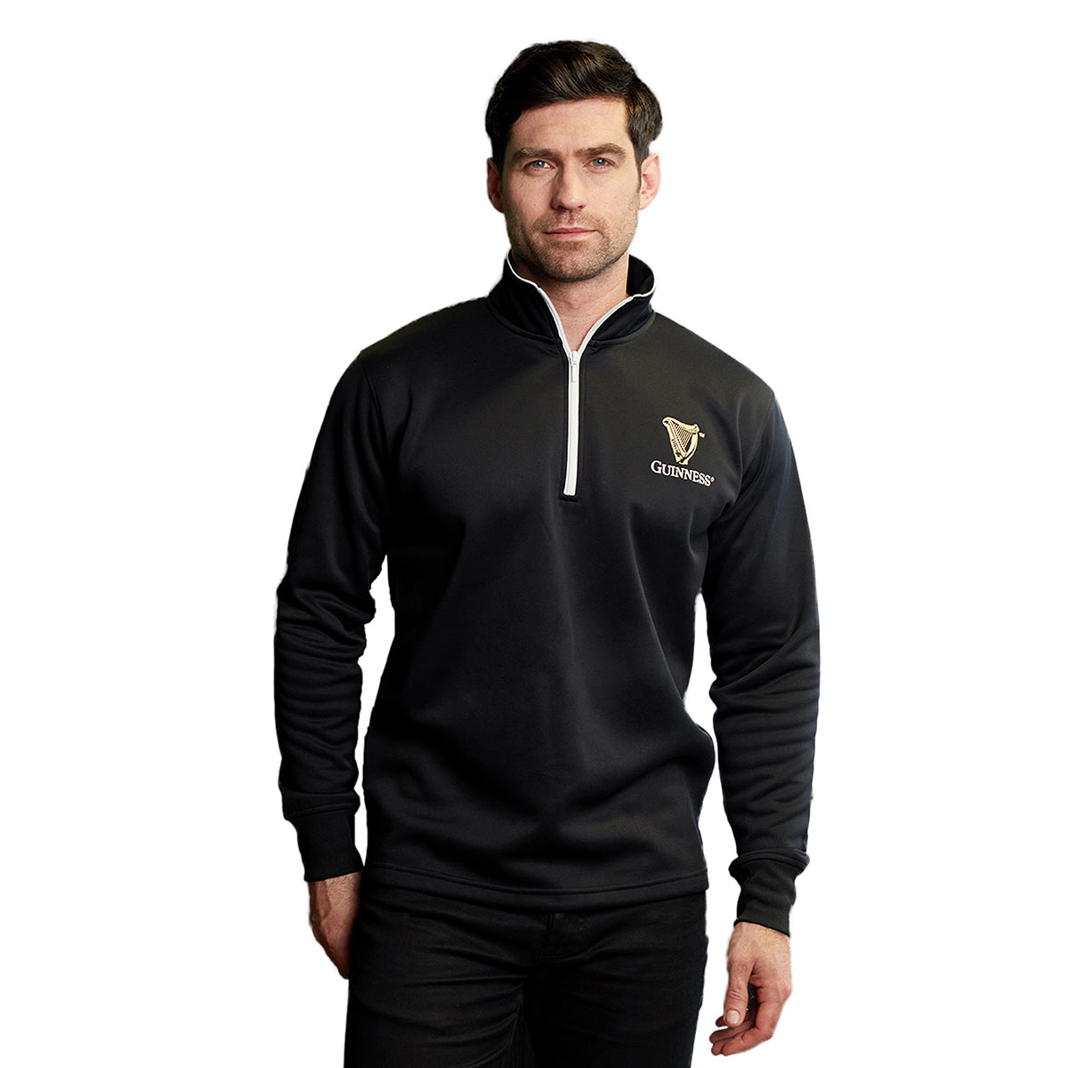 Guinness Harp Half Zip Sweater