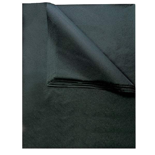 A Luxury Guinness Black Crepe Paper napkin folded on top of a white background, exuding an air of luxury.