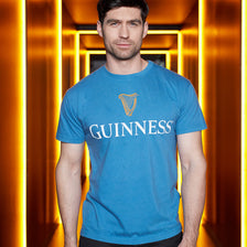 Blue Guinness Harp Premium Tee