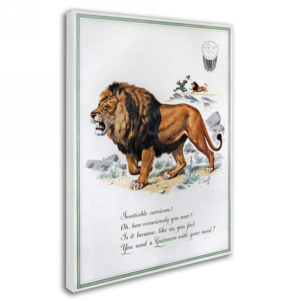 Guinness Brewery 'Guinness Lion' Canvas Art