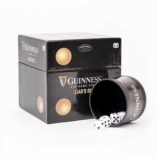 Feel the Guinness vibe with the Guinness Liar's Dice, perfect for your next game of Liar's Dice.