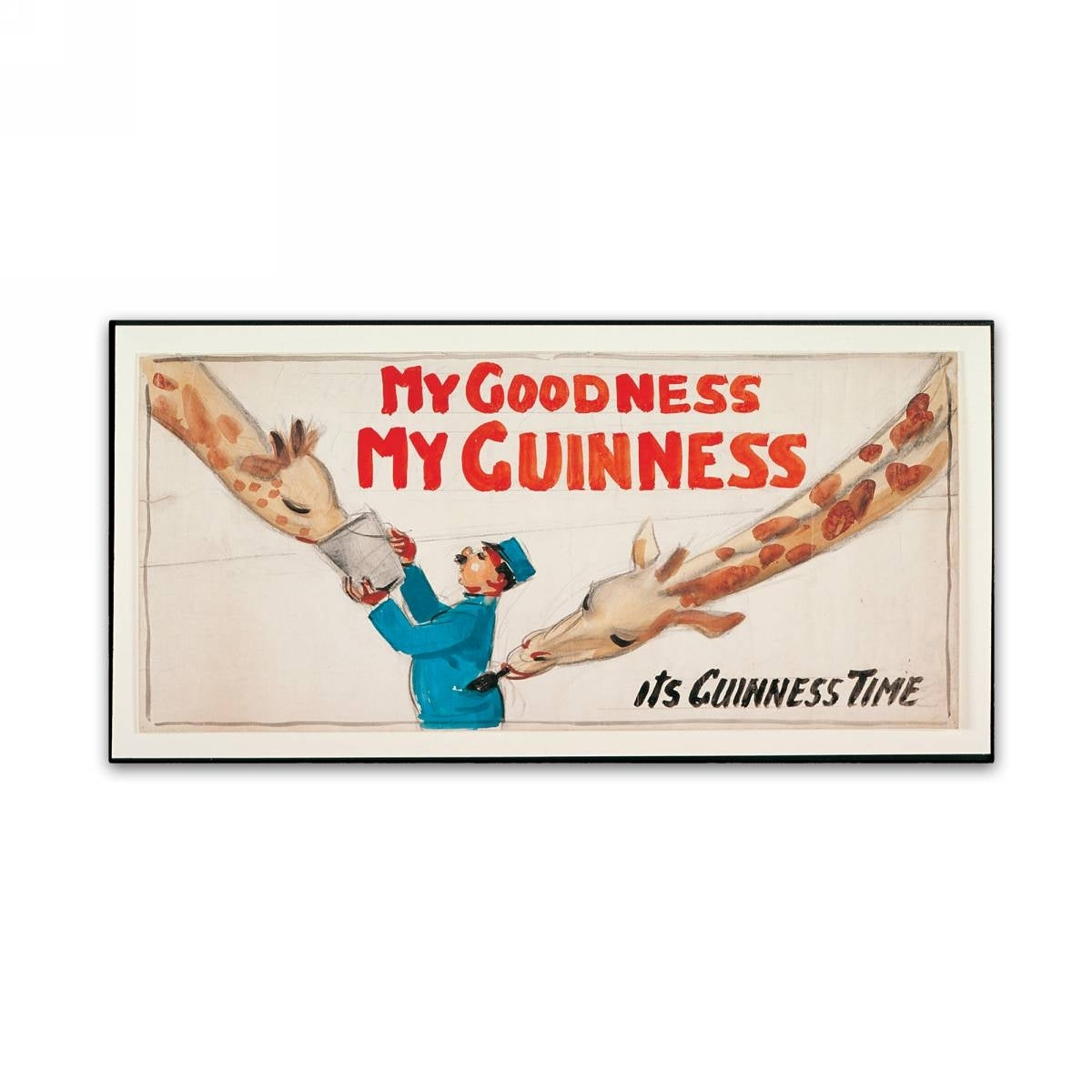 My goodness, my Guinness. This art piece showcases a captivating beer bottle of the Guinness Brewery 'My Goodness My Guinness III' Canvas Art.