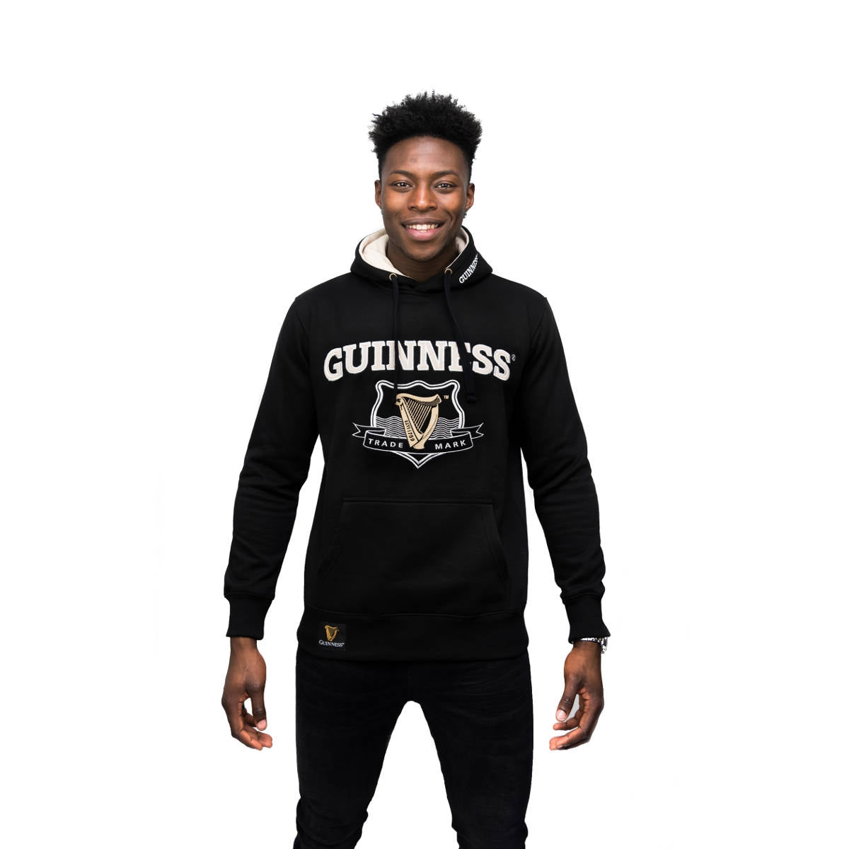 Guinness Signature Black College Hooded Sweatshirt