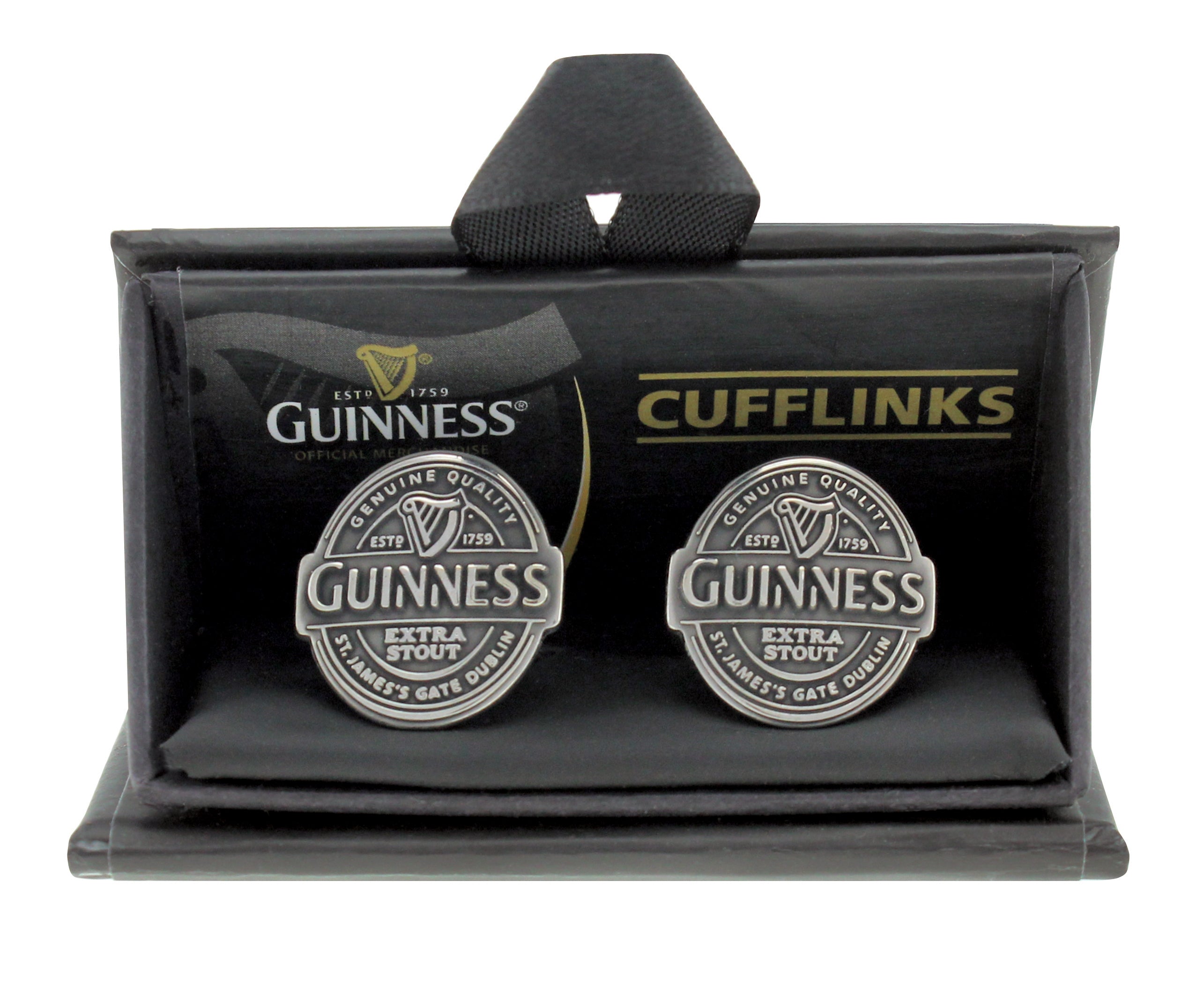 GUINNESS ディスペンサー Guinness Antique Label Cufflinks | Official Guinness Merchandise