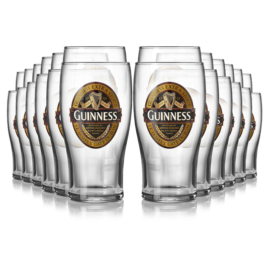 Guinness brand Guinness Classic Pint Glass 24 Pack.