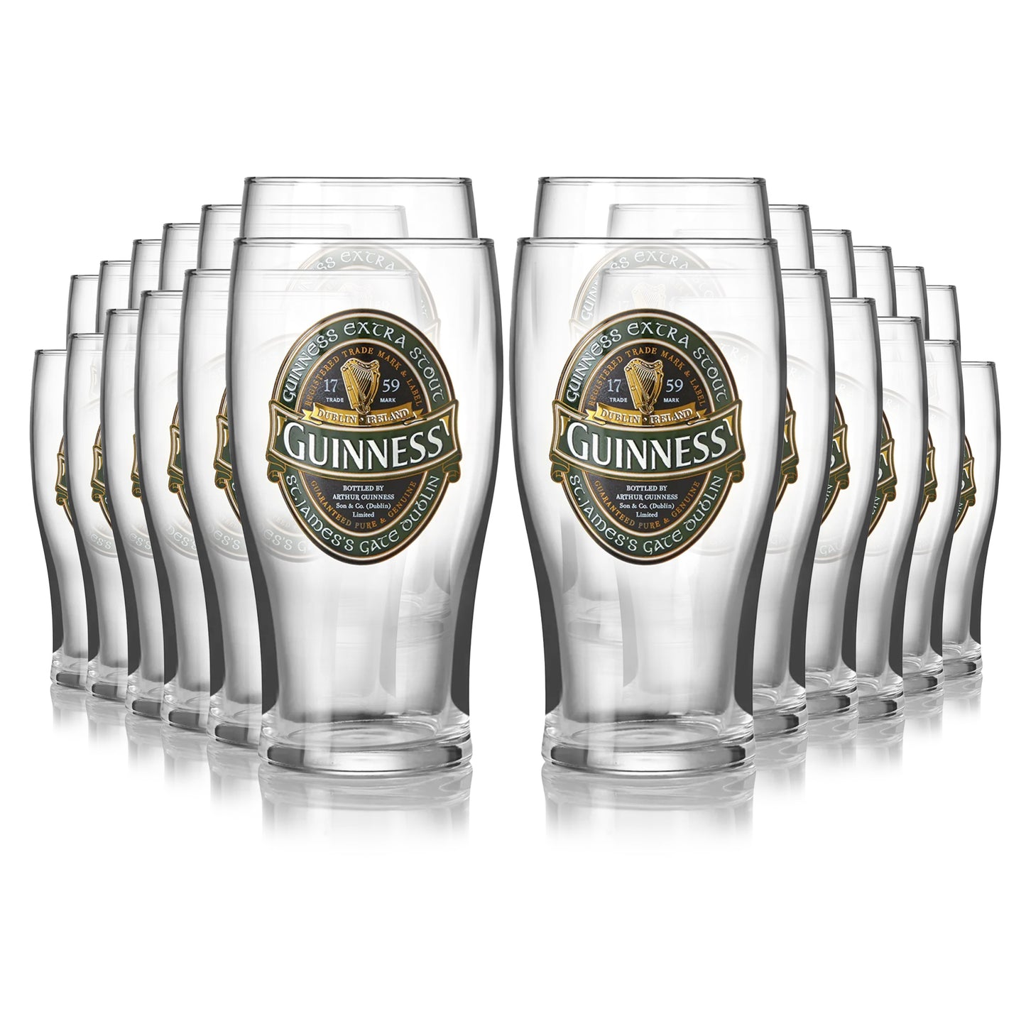 Guinness Ireland Collection Pint Glass 24 Pack