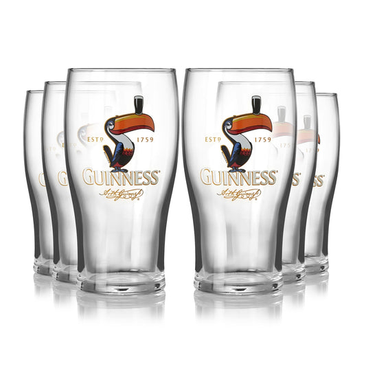 Guinness Toucan Pint Glass 6 Pack by Guinness.