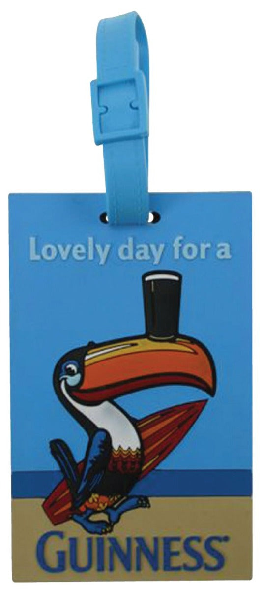 Guinness® Toucan Luggage Tag featuring a distinctive toucan design.