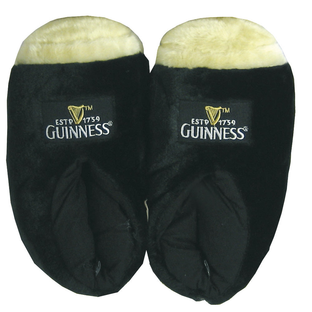Guinness® Pint Slippers on a white background, the perfect gift for Guinness lovers.
