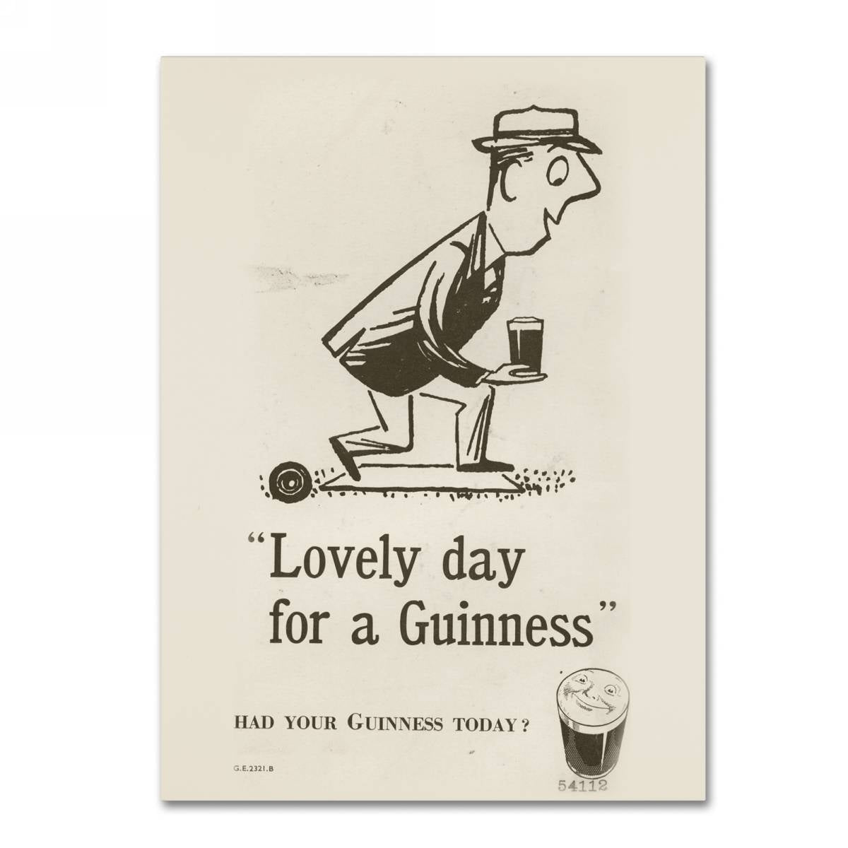 Guinness Brewery 'Lovely Day For A Guinness II' Canvas Art