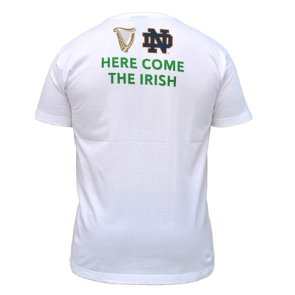 A Guinness Notre Dame Toucan T-Shirt White.
