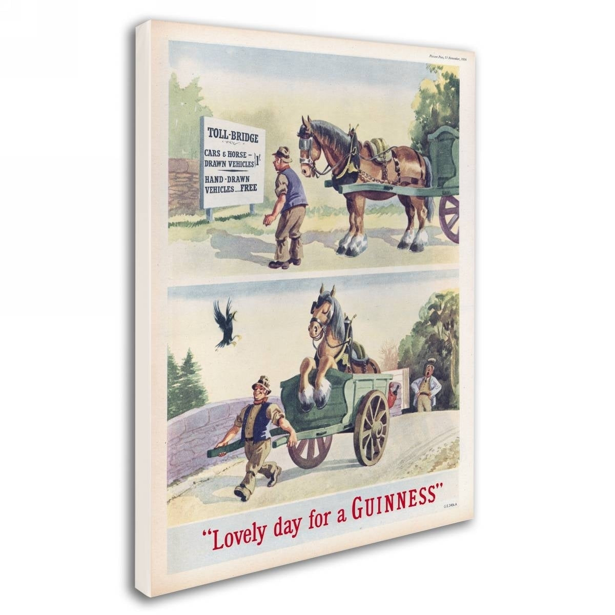 Guinness Brewery 'Lovely Day For A Guinness XI' Canvas Art