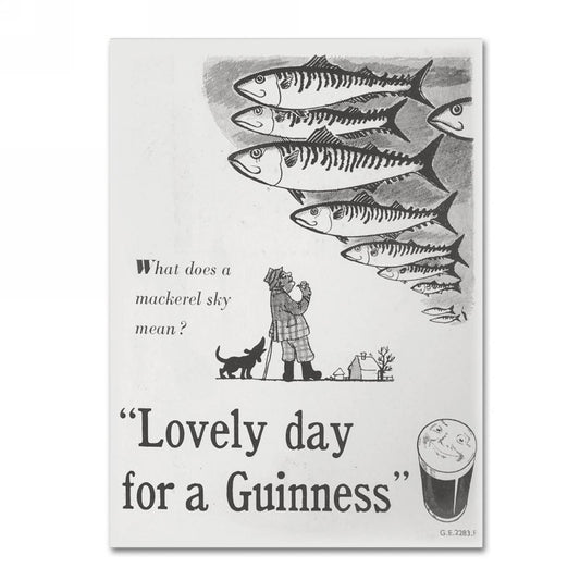 What a lovely day for a Guinness Brewery 'Lovely Day For A Guinness V' Canvas Art.