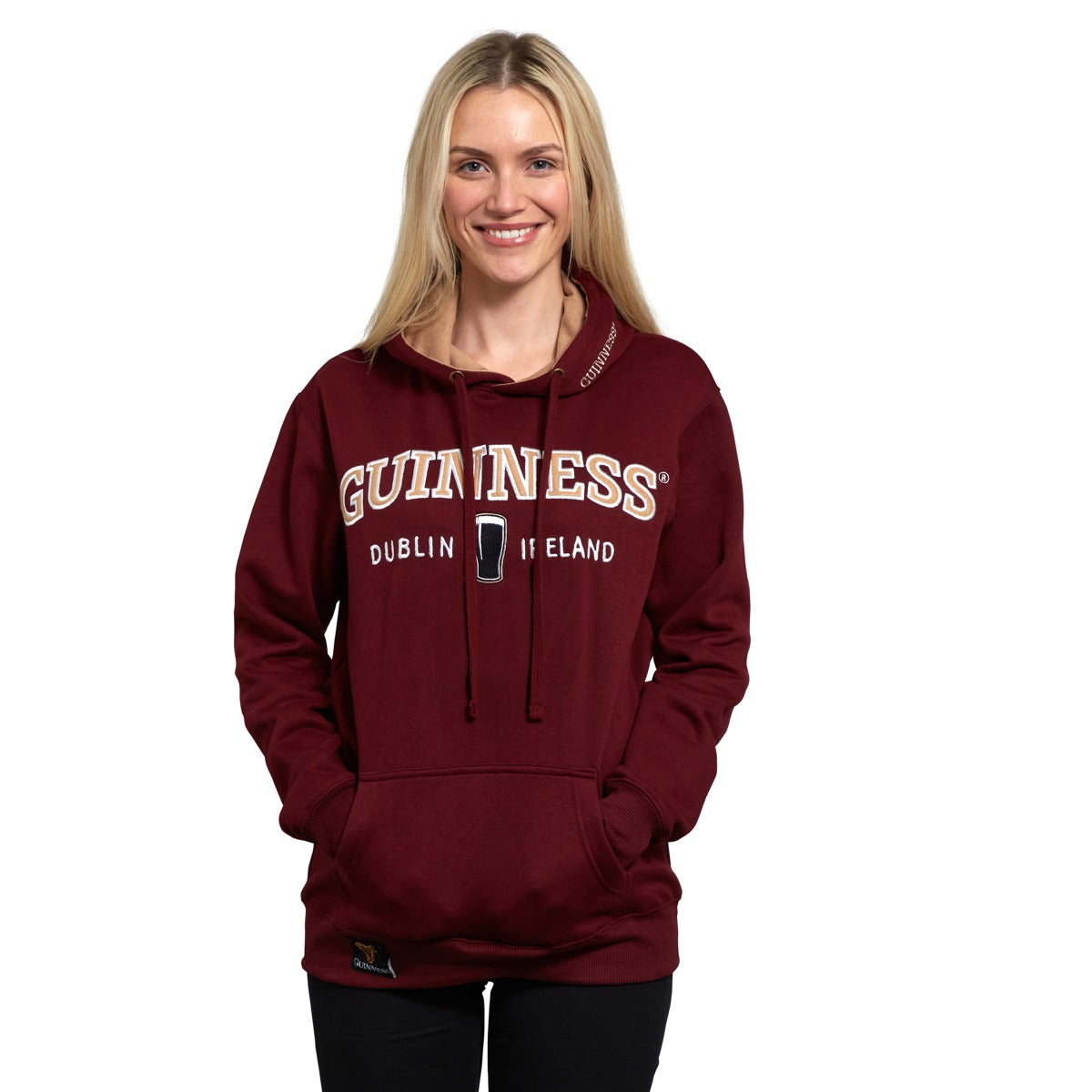 Guinness Signature Burgundy Hooded Sweatshirt
