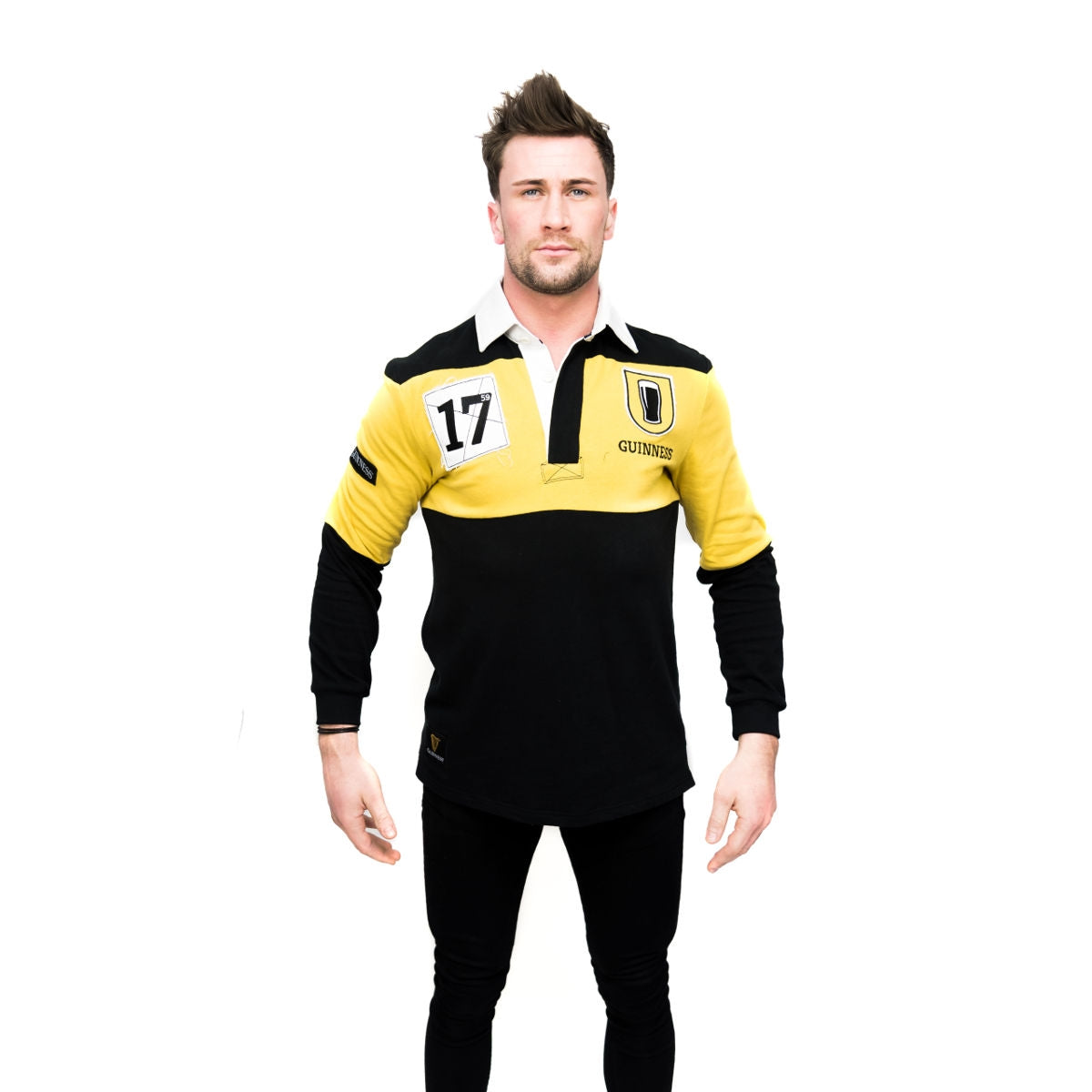 Guinness Mustard & Black Rugby Jersey
