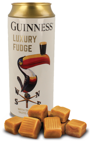 Guinness Fudge Money Tin Toucan 100G luxury limited edition can.
