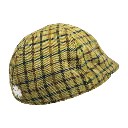 A Guinness® Plaid Ivy hat made with cotton fabric.