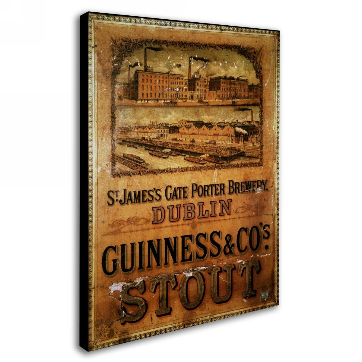 Guinness Brewery 'St. James' Gate Porter Brewery' canvas art.