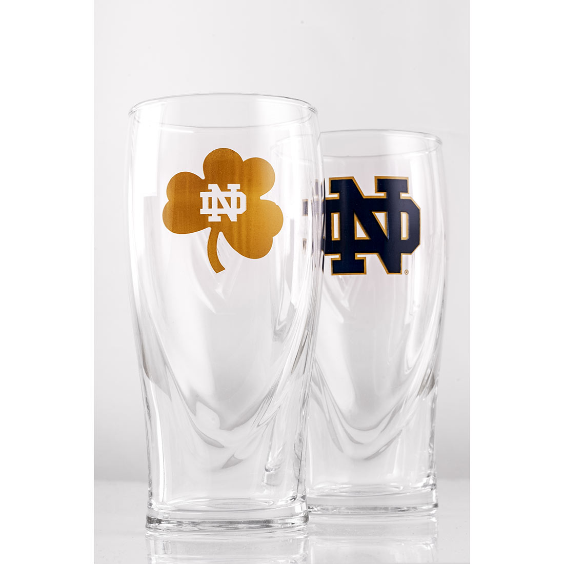 Notre Dame Guinness 16oz Pint Glass 2 Pack