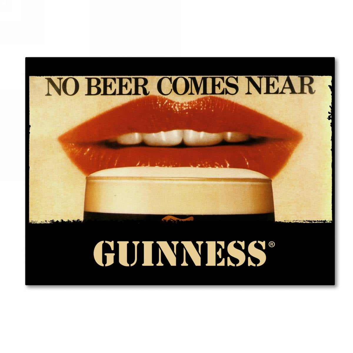 Guinness Brewery 'No Beer Comes Near' Canvas Art: No beer comes near this iconic poster.