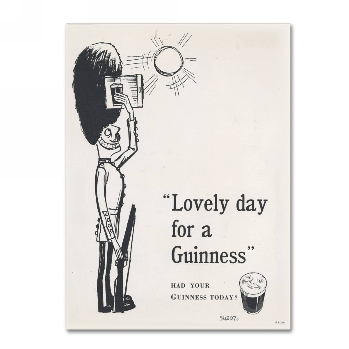 Guinness Brewery 'Lovely Day For A Guinness I' Canvas Art