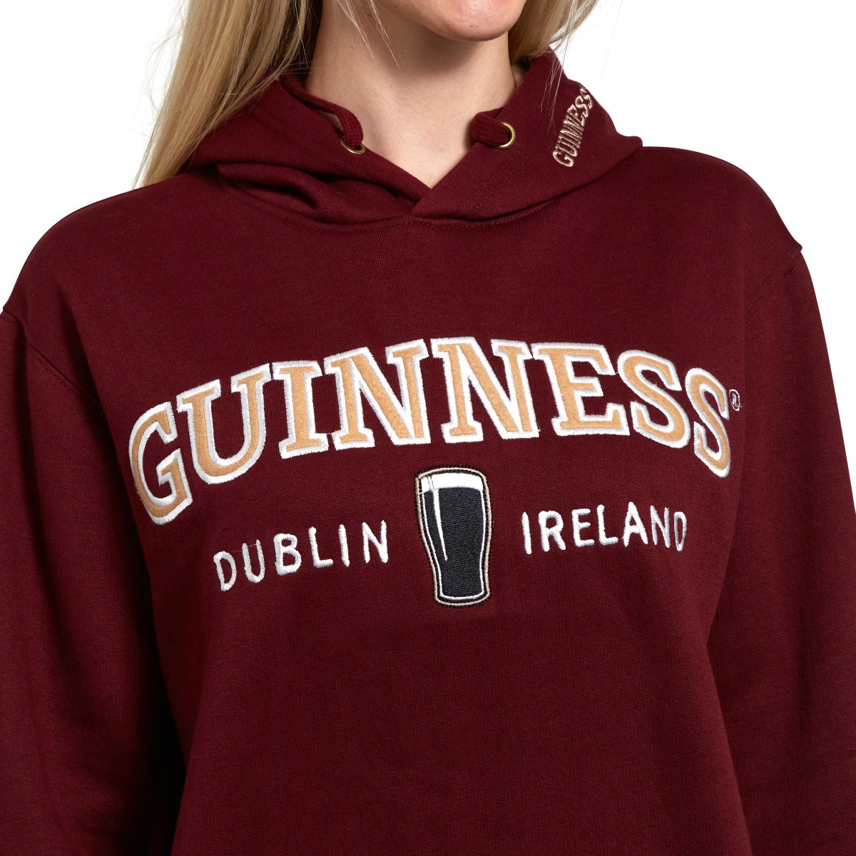 Guinness Signature Burgundy Hooded Sweatshirt