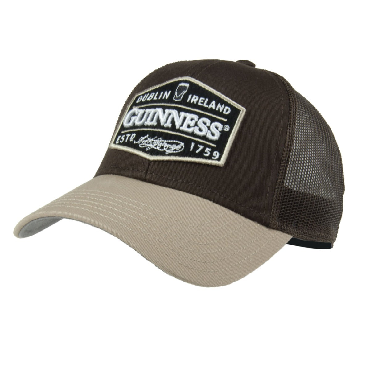 Guinness Trucker Premium Brown with Embroidered Patch Cap
