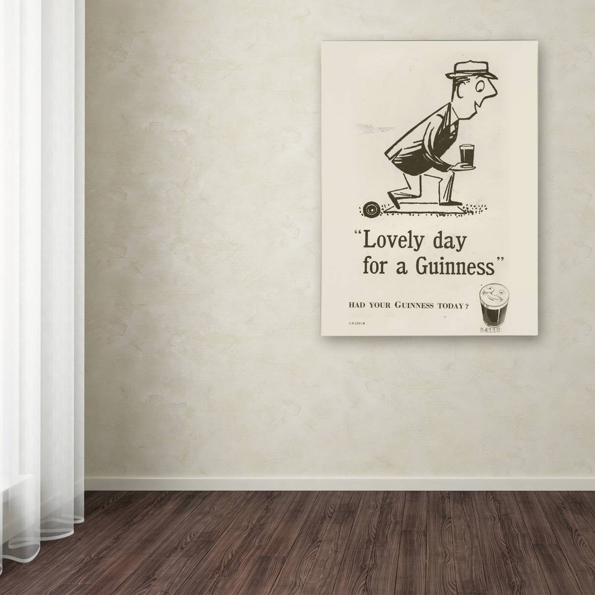 Guinness Brewery 'Lovely Day For A Guinness II' Canvas Art