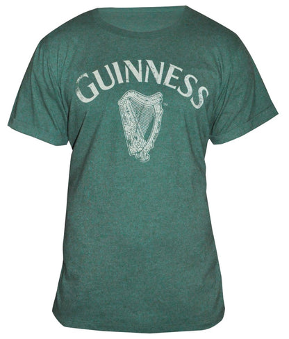 A Guinness Vintage Harp Tee adorned with the iconic harp logo.