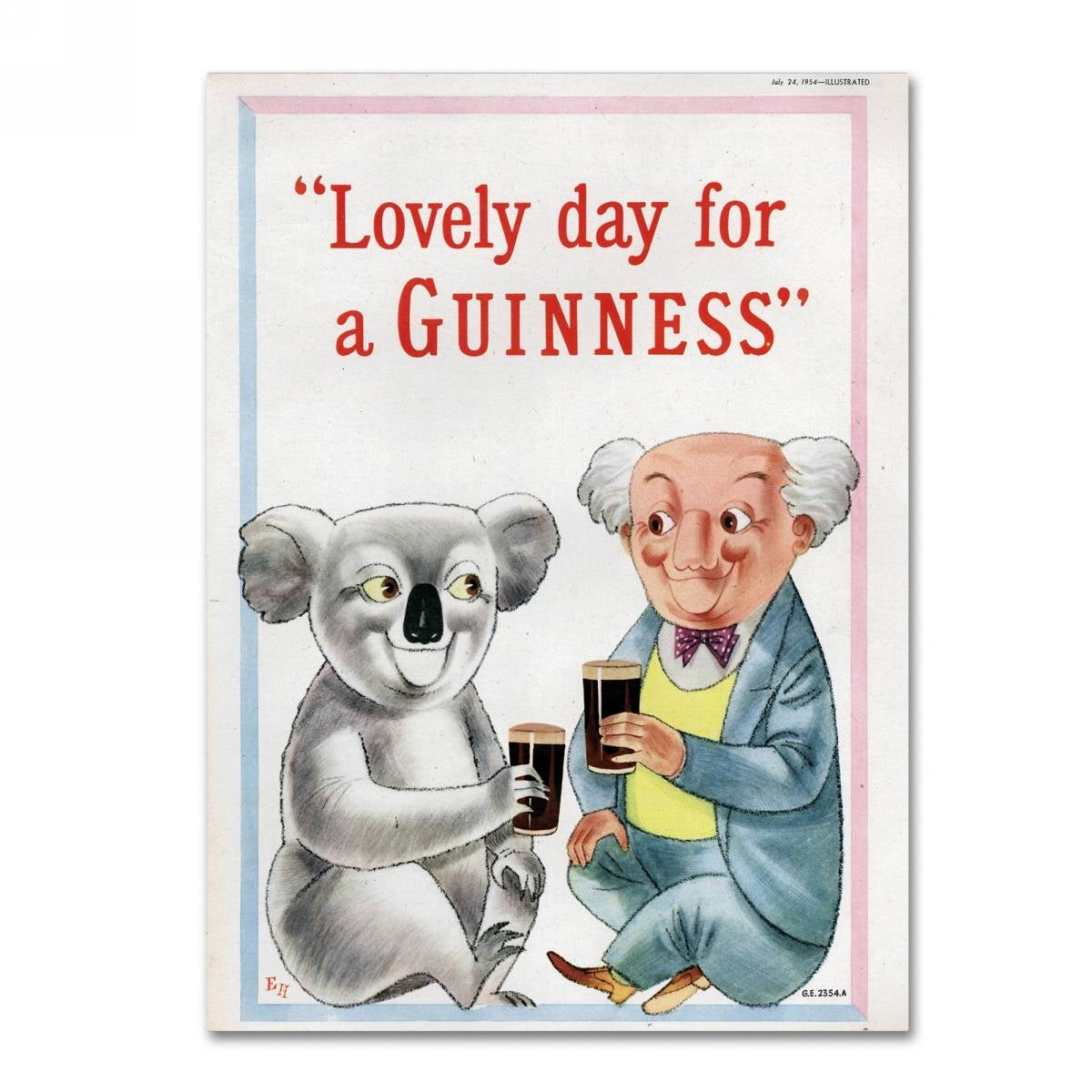 Lovely Day for a Guinness Pint Glass 