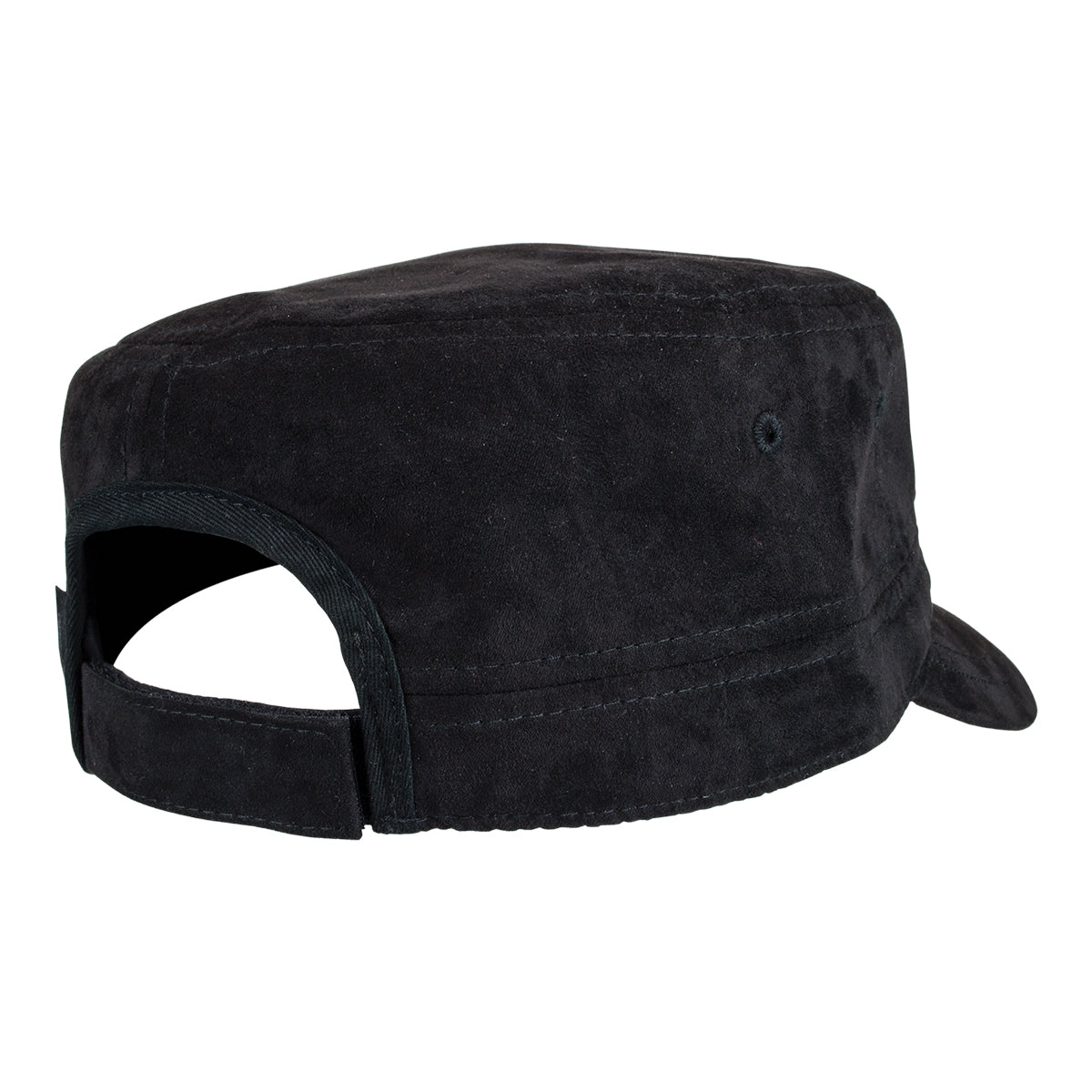 A black Guinness Suede Cadet Cap with a high-quality suede texture and an adjustable strap at the back from Guinness Webstore US.