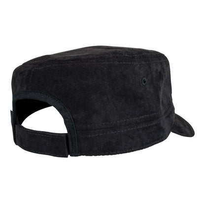 A black Guinness Suede Cadet Cap with a high-quality suede texture and an adjustable strap at the back from Guinness Webstore US.