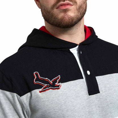 Guinness Black & Red Toucan Hooded Rugby