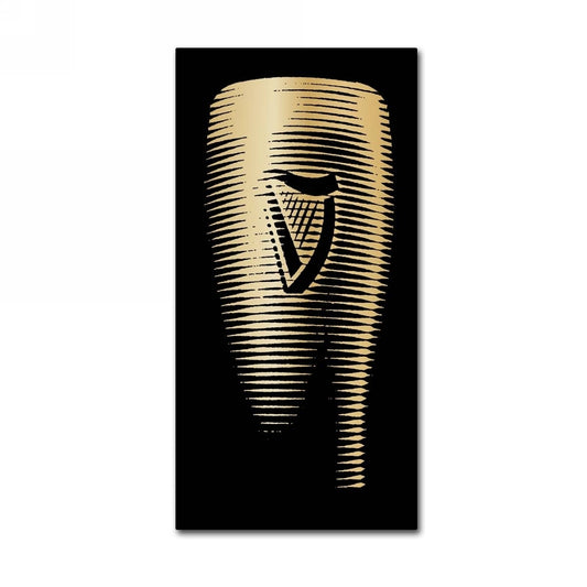 Timeless charm captured in a Guinness pint on a black background, perfect for Guinness Brewery 'Guinness VII' Canvas Art.
