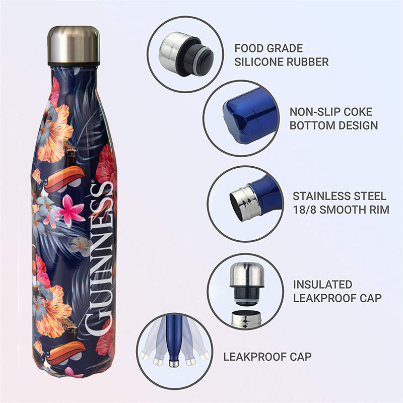 Reusable Guinness Toucan Hawaiian Water Bottle