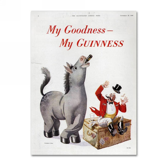 My goodness, my Guinness Guinness Brewery 'My Goodness My Guinness VI' Canvas Art.