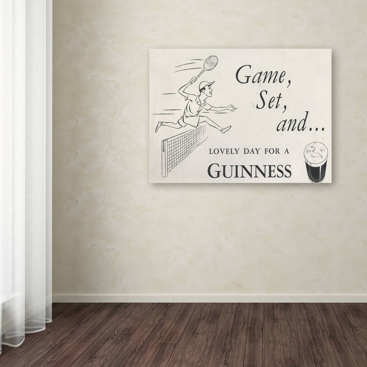 Game lovers will absolutely adore this Guinness Brewery 'Lovely Day For A Guinness VI' canvas print. Featuring the iconic Guinness brand, this wall art piece is perfect for those who appreciate both a good game and a good beer.