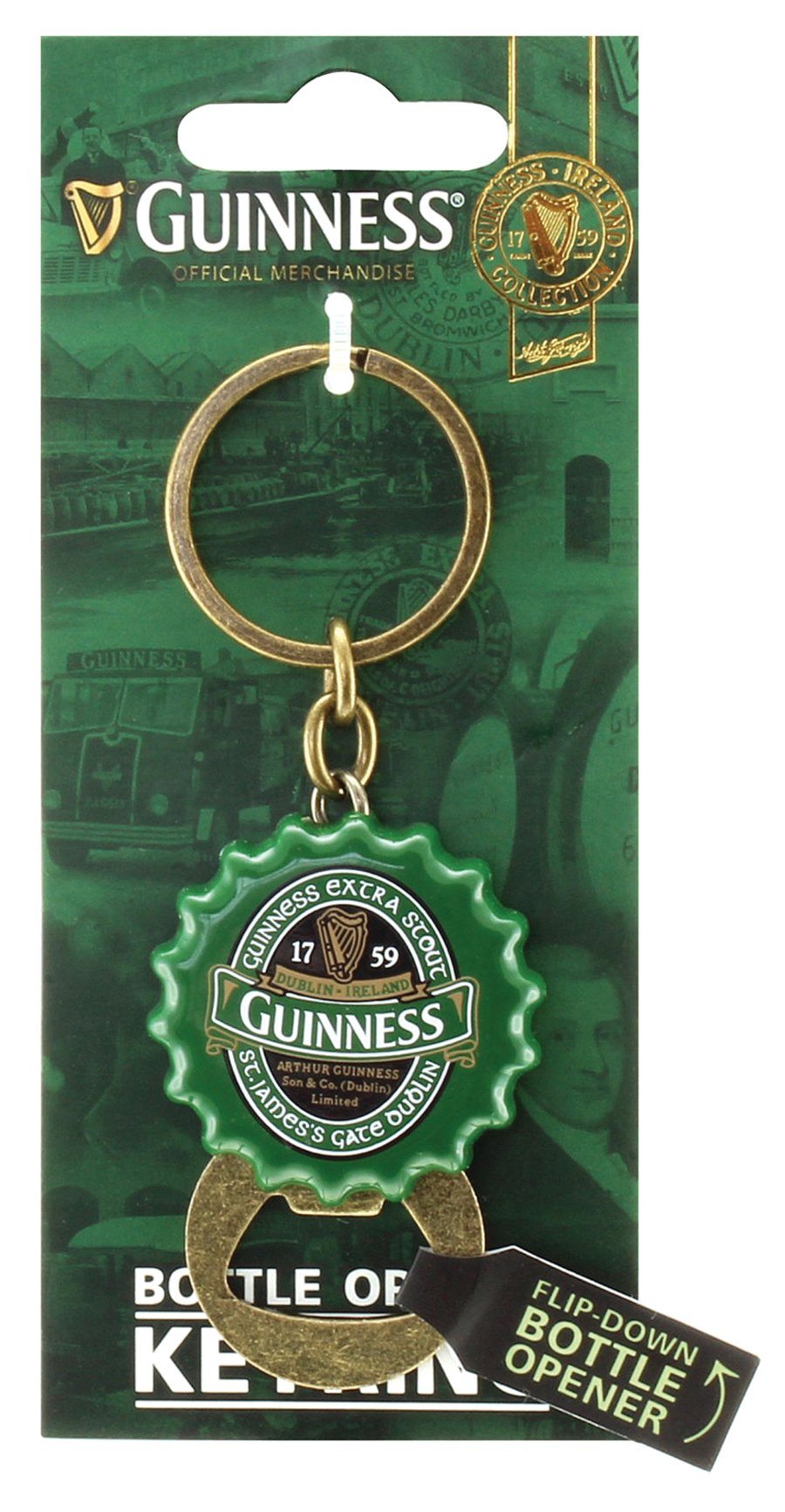 Green Collection Flipdown Keyring
