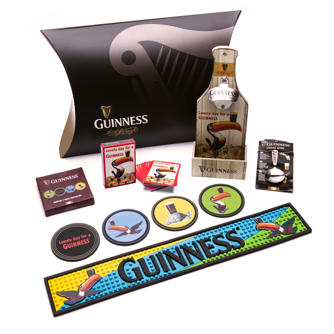 Get your hands on the Guinness Ultimate Toucan Home Bar Pack for the ultimate home bar gift.