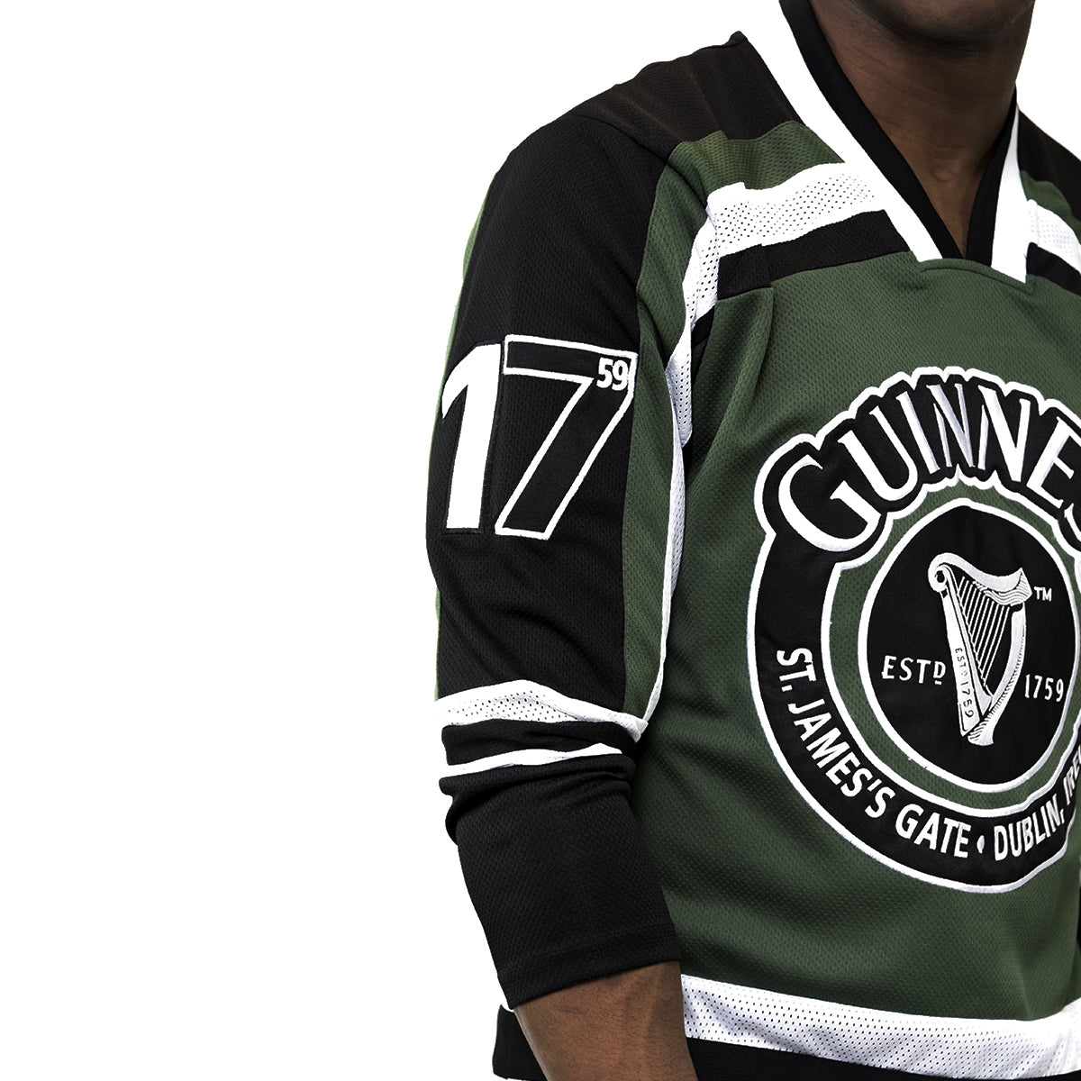 Green & White Hockey Jersey